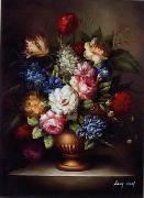 unknow artist Floral, beautiful classical still life of flowers.060 painting